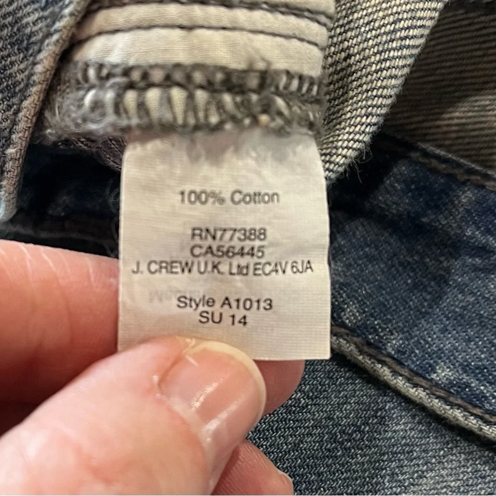 J. Crew Factory Jeans Women’s Size 29 NWT Distressed Light Wash Cropped